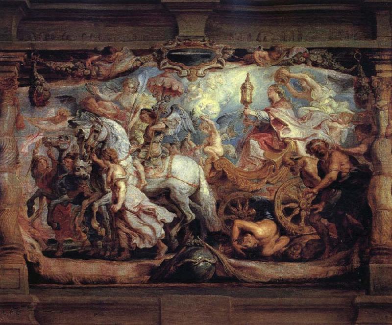 Peter Paul Rubens Triumph of Curch over Fury,Discord,and Hate oil painting image